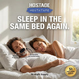 Strong-Hold Mouth Hostage Tape for Sleep & Snoring – Flexible Fabric Strips (30-Pack)