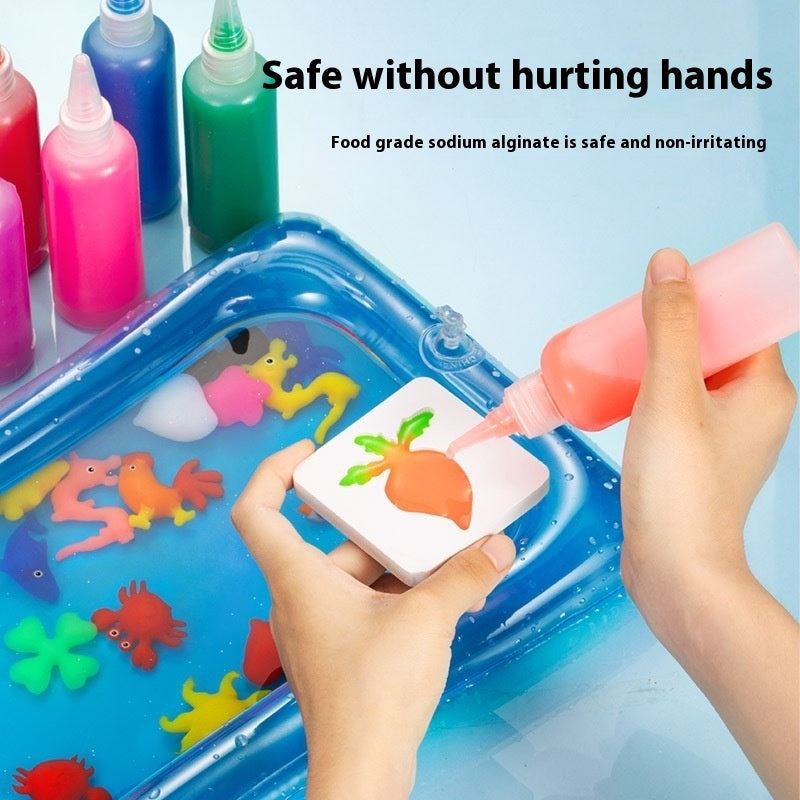 Magic Water Bottle Toy Set for Kids with Storage Box