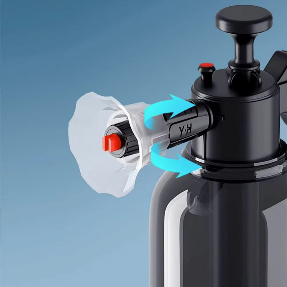 2L Portable Car Wash Foam Sprayer Manual Pneumatic Foam Spray Bottle Thickened High Pressure Explosion Proof Super Foam