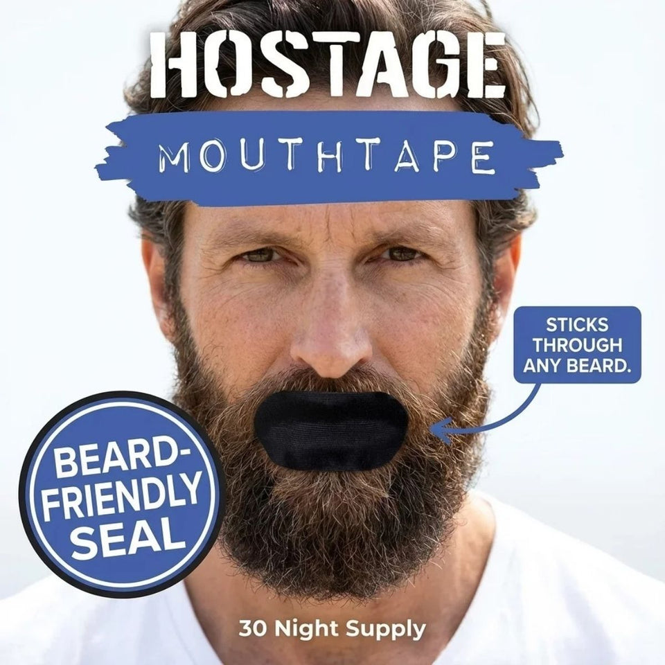 Strong-Hold Mouth Hostage Tape for Sleep & Snoring – Flexible Fabric Strips (30-Pack)