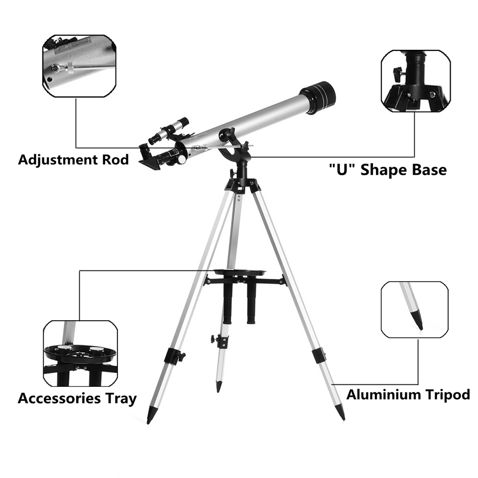 Professional HD 525X Zoom Space Astronomical Telescope with Tripod