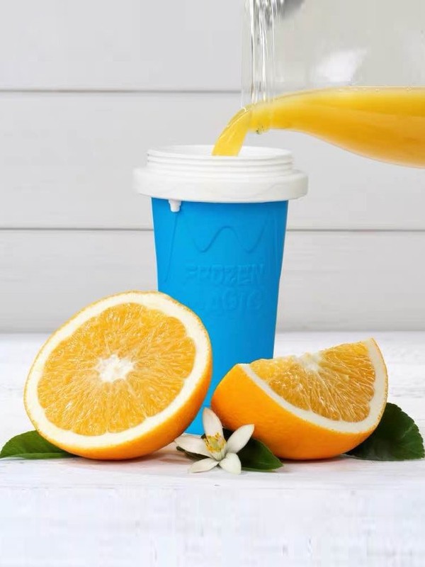 Quick Freeze Slushy Cup – Instant Smoothie Maker & Fast Cooling Squeeze Cup
