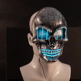 LED Halloween Face Mask Luminous Skull Cold Light Masks Dance Party Bar Disco Mask Accessories Gifts Halloween Masks