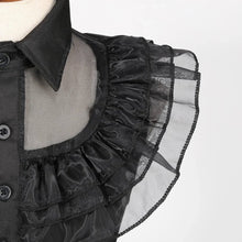 Load image into Gallery viewer, Official Wednesday Addams Costume Kids Black Dress

