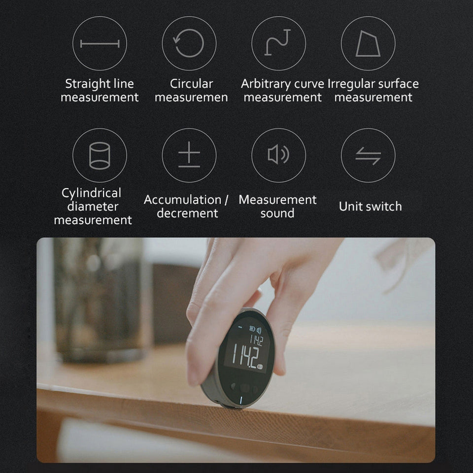 Digital Measuring Tape with LCD Display – High Precision Electronic Distance Measuring Ruler Tool