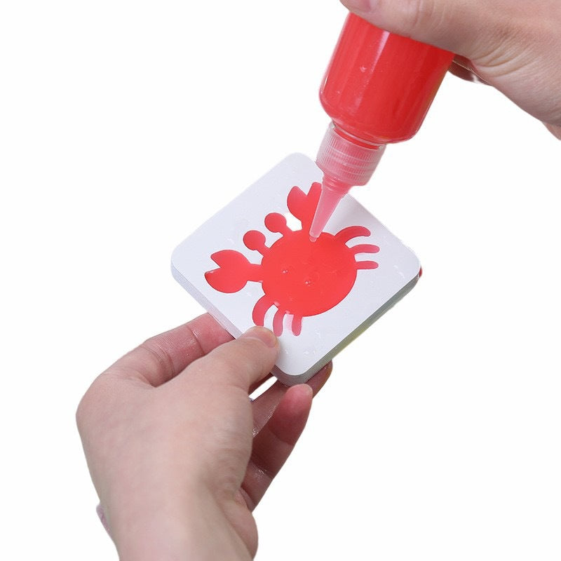 Magic Water Bottle Toy Set for Kids with Storage Box