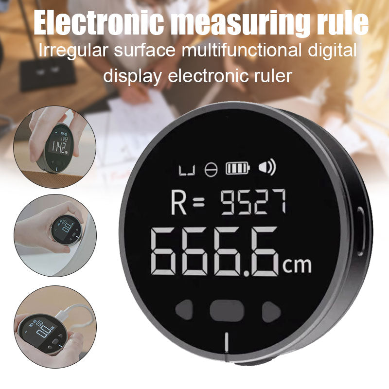 Digital Measuring Tape with LCD Display – High Precision Electronic Distance Measuring Ruler Tool