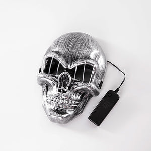 LED Halloween Face Mask Luminous Skull Cold Light Masks Dance Party Bar Disco Mask Accessories Gifts Halloween Masks