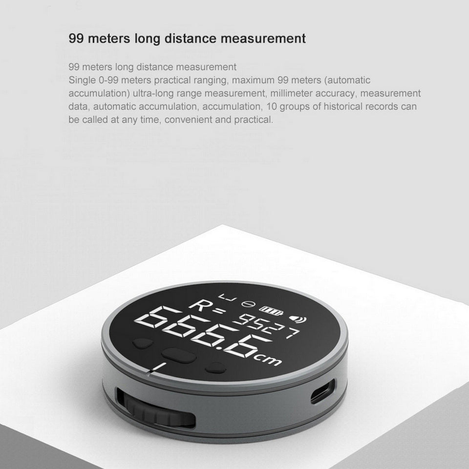 Digital Measuring Tape with LCD Display – High Precision Electronic Distance Measuring Ruler Tool