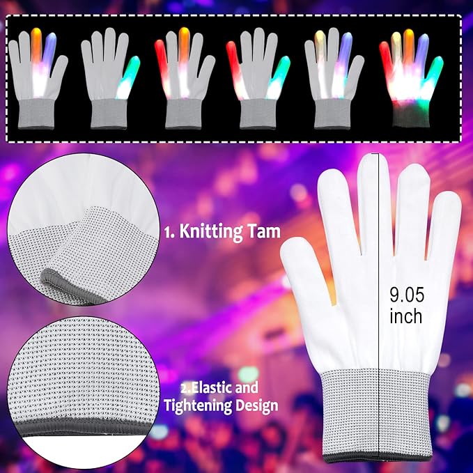 Halloween Party Cosplay LED Purge Mask With Led Gloves