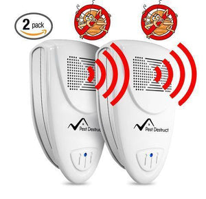 Ultrasonic Bed Bug Repeller (2 Pack) - Get Rid of Bed Bugs in 24 hours - Pest Destruct™