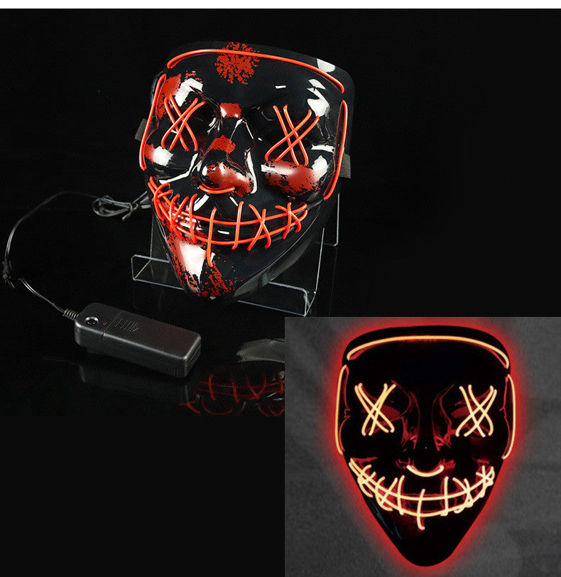 Glowing Mask LED Mask Halloween Clown Funny Bundy