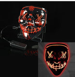 Glowing Mask LED Mask Halloween Clown Funny Bundy