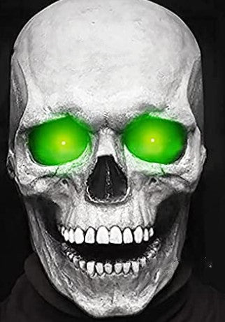 New Halloween Scary Skull With Movable Mouth And Glow