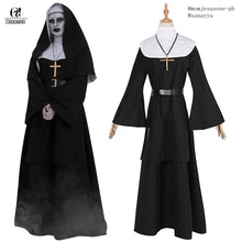 Load image into Gallery viewer, Official The Conjuring Black Nun Halloween Costume
