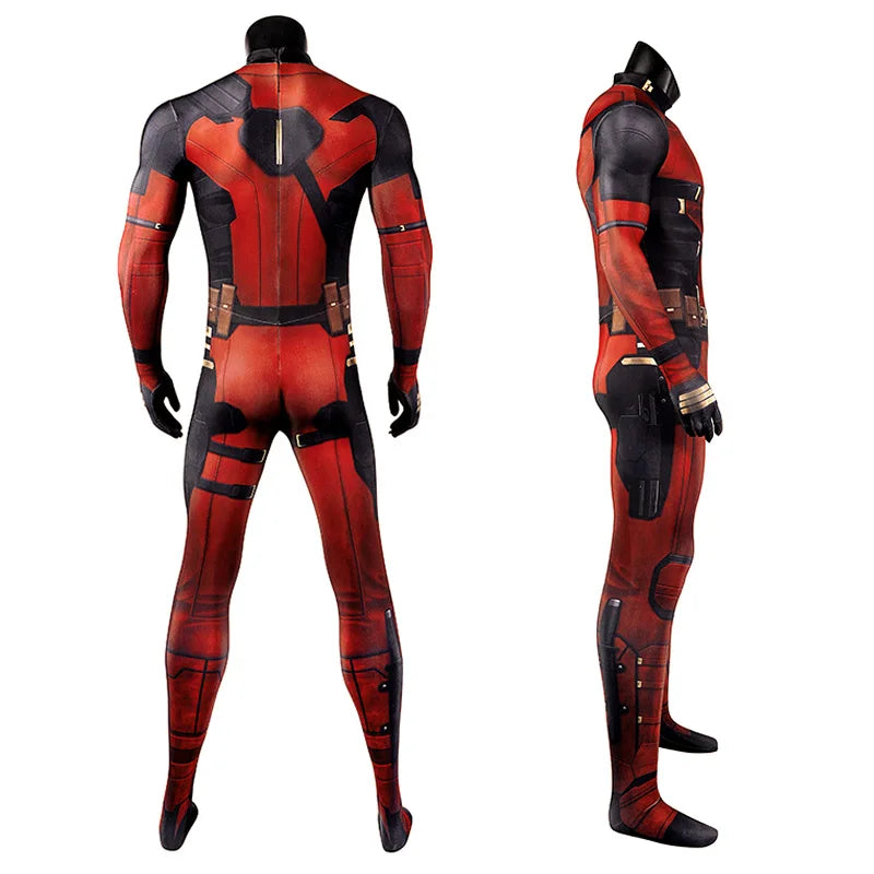 Official Children and Adult Deadpool Cosplay Costume with Mask and full Accessories