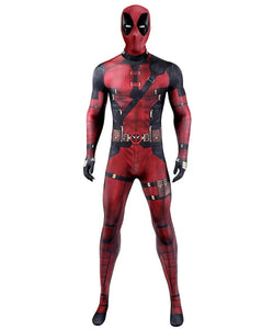 Official Children and Adult Deadpool Cosplay Costume with Mask and full Accessories