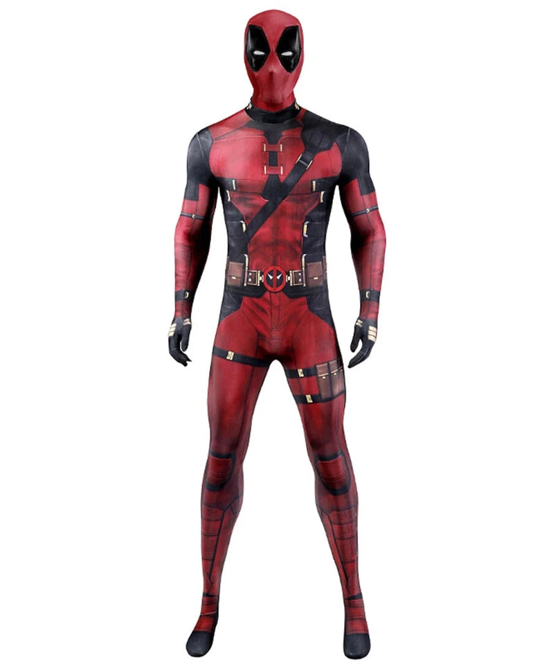 Official Children and Adult Deadpool Cosplay Costume with Mask and full Accessories