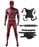 Official Children and Adult Deadpool Cosplay Costume with Mask and full Accessories