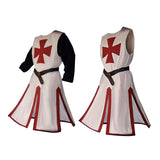 Official Mens Medieval Crusader Knights Templar Tunic Cosplay Costumes