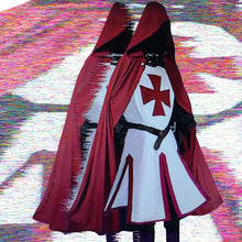 Load image into Gallery viewer, Official Mens Medieval Crusader Knights Templar Tunic Cosplay Costumes
