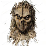 Df Halloween Horror Scarecrow Mask Scary Halloween Props Full Head Latex Mask Cosplay Party Costume Set