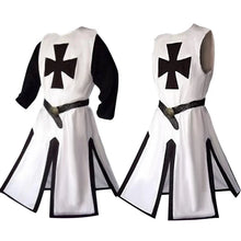 Load image into Gallery viewer, Official Mens Medieval Crusader Knights Templar Tunic Cosplay Costumes
