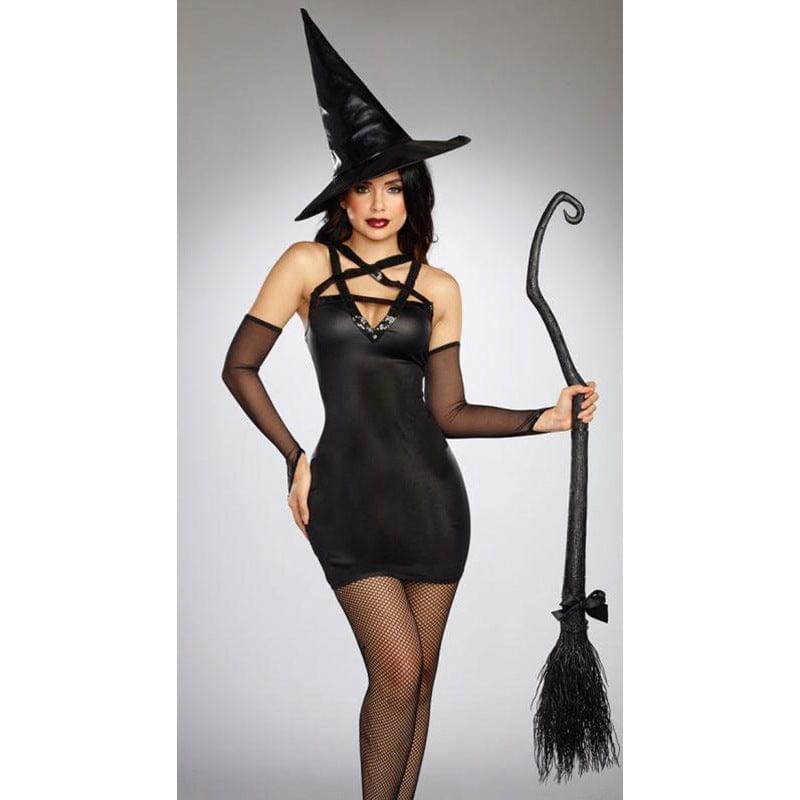 Official Witch Costume Masquerade Party Adult Role-Play