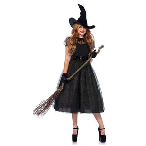 Official Witch Costume Masquerade Party Adult Role-Play