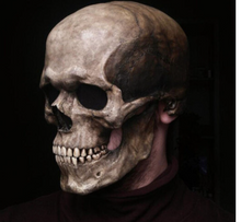 Load image into Gallery viewer, Movable Jaw Skull Mask - I am the Ghost Rider
