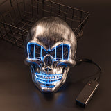 LED Halloween Face Mask Luminous Skull Cold Light Masks Dance Party Bar Disco Mask Accessories Gifts Halloween Masks