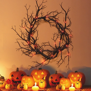 Halloween Wreath Black