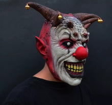 Load image into Gallery viewer, Creepy Evil Scary Halloween Clown Mask Latex Evil JESTER CLOWN

