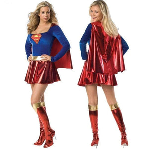 Supergirl Heroine Dress Cosplay Costume