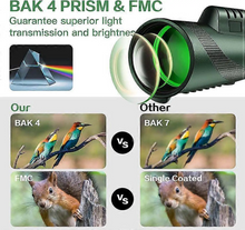 Load image into Gallery viewer, Professional High Grade 4k Monocular with Mobile Holder &amp; Tripod - Military Grade Waterproof Monocular Green
