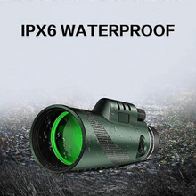 Load image into Gallery viewer, Professional High Grade 4k Monocular with Mobile Holder &amp; Tripod - Military Grade Waterproof Monocular Green
