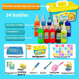 Magic Water Bottle Toy Set for Kids with Storage Box