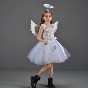 Angel Costume Kids Celestial Cherub Dress