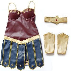 Official Wonder Woman Costume Deluxe Cosplay Set