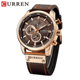 Curran Fashion Date Luxury Quartz Men's Watch - Waterproof Chronograph Hodinky Relogio Masculino Wristwatch - Theshinemart