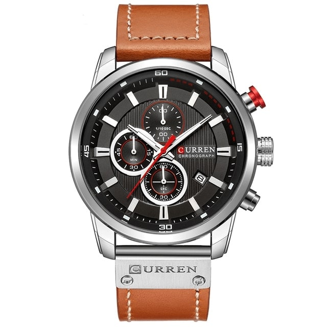 Curran Fashion Date Luxury Quartz Men's Watch - Waterproof Chronograph Hodinky Relogio Masculino Wristwatch