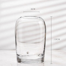 Load image into Gallery viewer, Flower Vase Grey Glass Living Room Decoration Terrarium Vase Morden Deco Home Terrarium for Flower Vases Wedding Decor вазы
