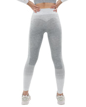 Load image into Gallery viewer, Bocana Seamless Leggings - Grey &amp; White
