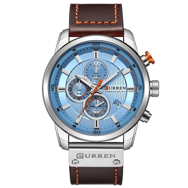 Curran Fashion Date Luxury Quartz Men's Watch - Waterproof Chronograph Hodinky Relogio Masculino Wristwatch