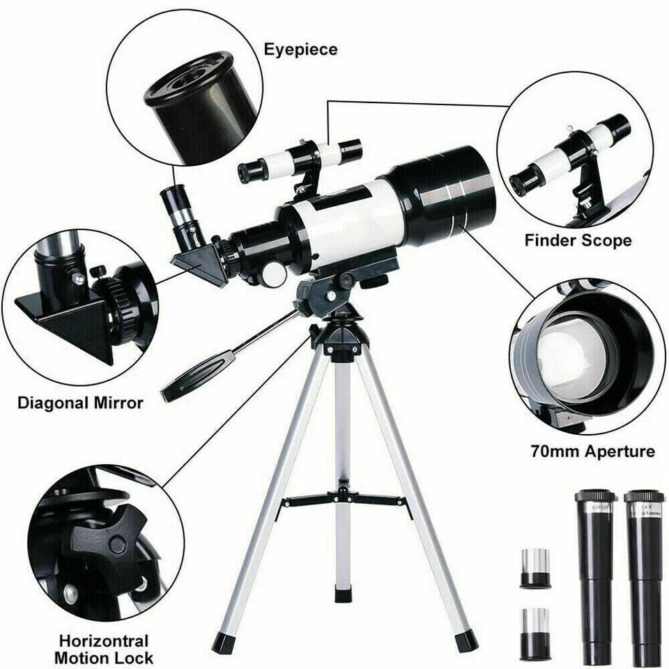 Space Telescope For Kids- 150X High Power Zoom HD Beginners Telescope with Tripod - The Gadgets Emporium