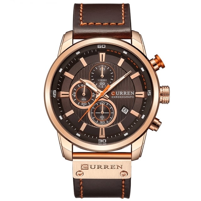 Curran Fashion Date Luxury Quartz Men's Watch - Waterproof Chronograph Hodinky Relogio Masculino Wristwatch