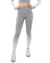Load image into Gallery viewer, Bocana Seamless Leggings &amp; Sports Top Set - Grey &amp; White
