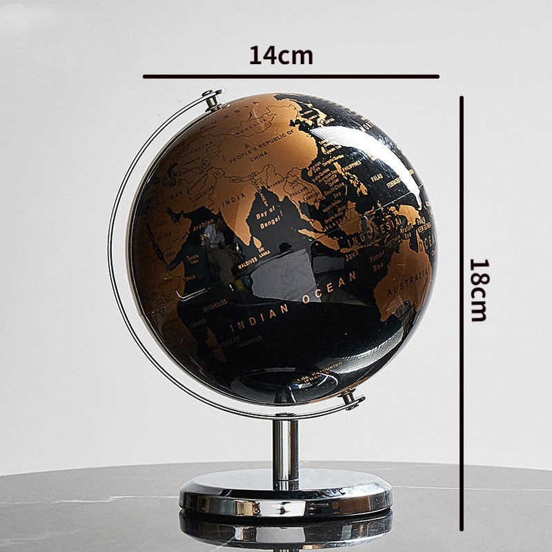 Home Decor Retro World Globe Geography Kids Education Office Decor Accessories Birthday Gifts for Kids  Christmas Decor