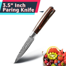 Load image into Gallery viewer, Damascus Kitchen Knife Set

