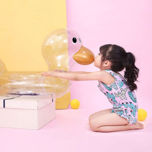 Duck-Shaped Baby Swimming Ring